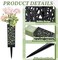 24 Pcs Cemetery Vases for Grave Flower Holders with Ground Spikes 12 Inch Outdoor Memorial Vase for Headstone Decorations Memorial Day Grave Flowers Garden Stake Vase for Cemetery Decoration